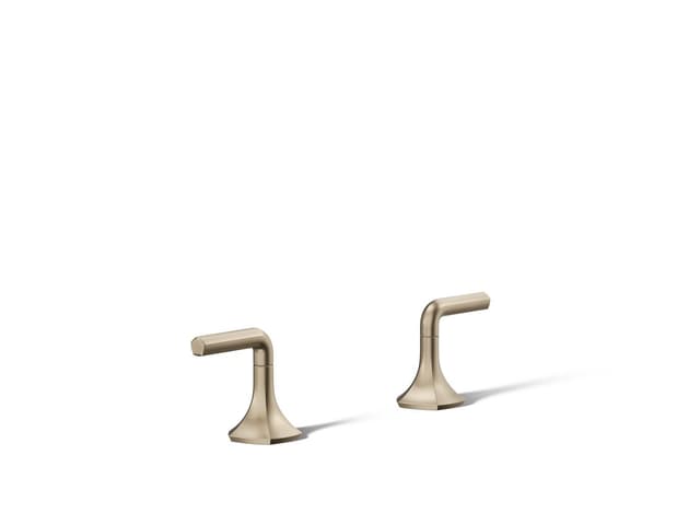 Kohler Occasion Lever bathroom sink faucet handles - Vibrant Brushed Bronze