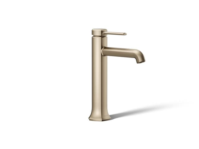 Kohler Occasion Tall single-handle bathroom sink faucet, 1.2 gpm - Vibrant Brushed Bronze