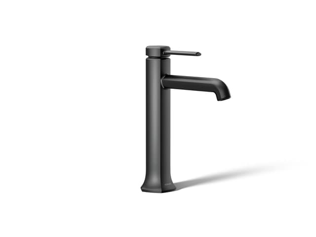 Kohler Occasion Tall single-handle bathroom sink faucet, 1.2 gpm - Matte Black