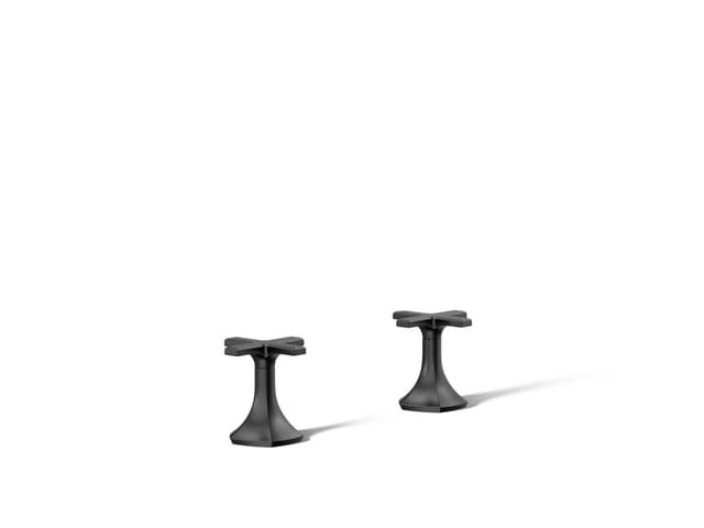 Kohler Occasion Cross bathroom sink faucet handles - Matte Black