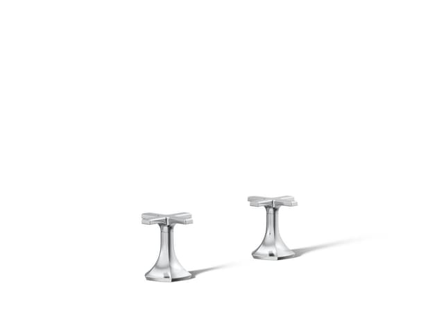 Kohler Occasion Cross bathroom sink faucet handles - Polished Chrome