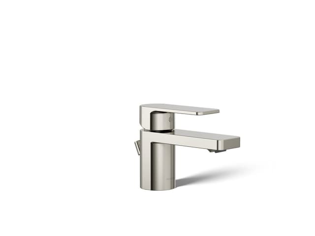 Kohler Parallel Low single-handle bathroom sink faucet, 1.0 gpm - Vibrant Polished Nickel