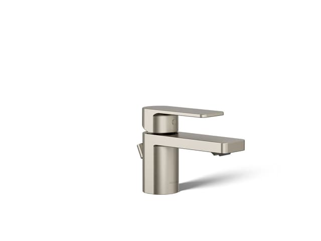 Kohler Parallel Low single-handle bathroom sink faucet, 1.0 gpm - Vibrant Brushed Nickel