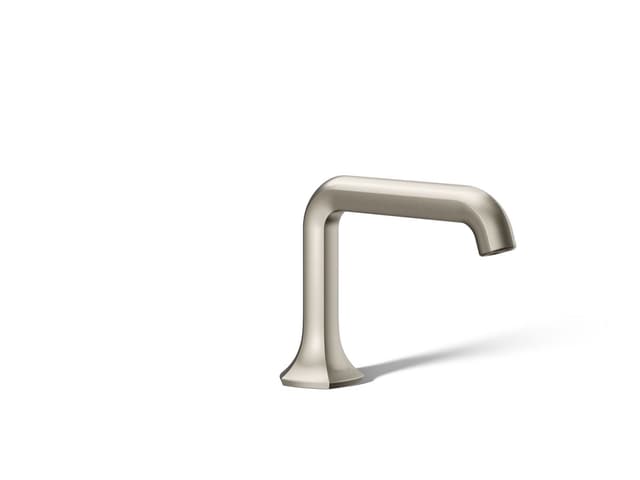 Kohler Occasion Bathroom sink faucet spout with Straight design, 1.2 gpm - Vibrant Brushed Nickel