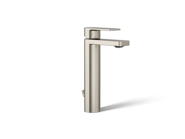 Kohler Parallel Tall single-handle bathroom sink faucet, 1.0 gpm - Vibrant Brushed Nickel