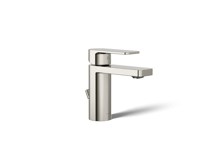 Kohler Parallel Single-handle bathroom sink faucet, 1.0 gpm - Vibrant Polished Nickel