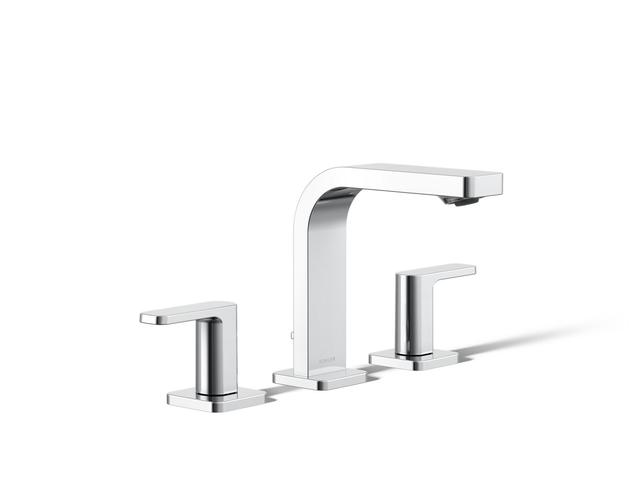 Parallel Widespread bathroom sink faucet, 1.0 gpm