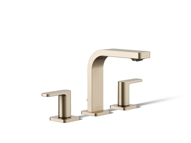 Kohler Parallel Widespread bathroom sink faucet, 1.0 gpm - Vibrant Brushed Bronze