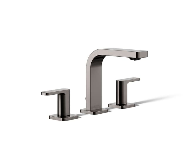Kohler Parallel Widespread bathroom sink faucet, 1.0 gpm - Vibrant Titanium
