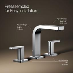 Parallel Widespread bathroom sink faucet, 1.0 gpm - image 18