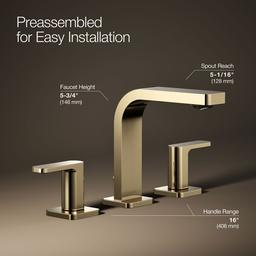 Parallel Widespread bathroom sink faucet, 1.0 gpm - image 24