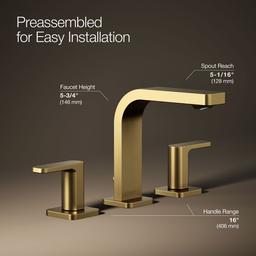 Parallel Widespread bathroom sink faucet, 1.0 gpm - image 21