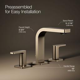 Parallel Widespread bathroom sink faucet, 1.0 gpm - image 22