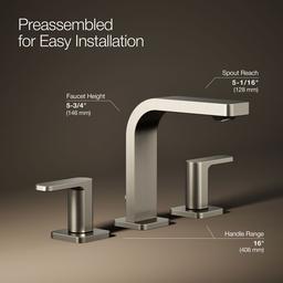 Parallel Widespread bathroom sink faucet, 1.0 gpm - image 20
