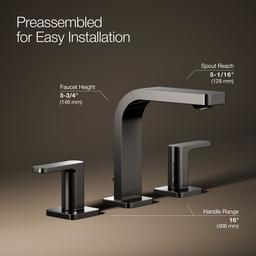 Parallel Widespread bathroom sink faucet, 1.0 gpm - image 23