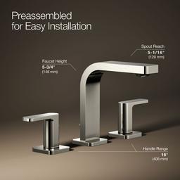 Parallel Widespread bathroom sink faucet, 1.0 gpm - image 25