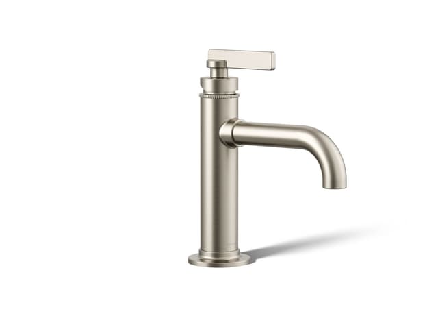 Kohler CastiaE by Studio McGee Single-handle bathroom sink faucet, 0.5 gpm - Vibrant Brushed Nickel