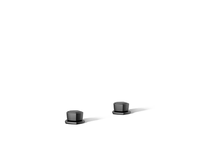 Kohler Occasion Knob bathroom sink faucet handles - Matte Black