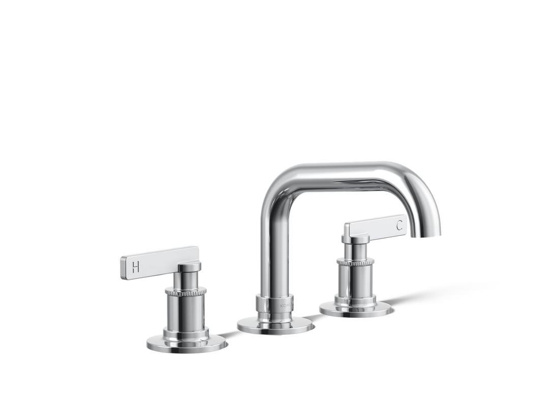 Kohler CastiaE by Studio McGee Widespread bathroom sink faucet, 0.5 gpm - Matte Black by Kohler