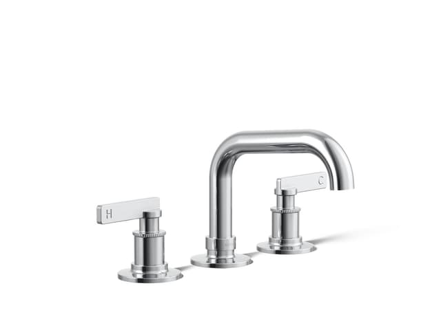 Kohler CastiaE by Studio McGee Widespread bathroom sink faucet, 0.5 gpm - Polished Chrome