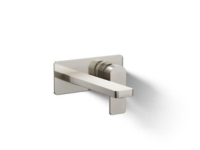 Kohler Parallel Wall-mount single-handle bathroom sink faucet, 1.2 gpm - Vibrant Polished Nickel