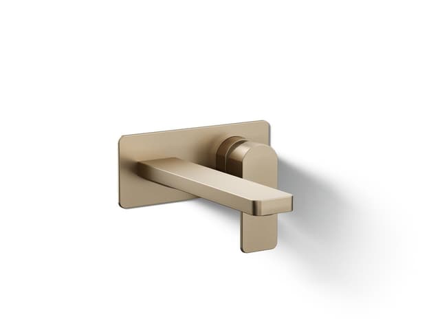 Kohler Parallel Wall-mount single-handle bathroom sink faucet, 1.2 gpm - Vibrant Brushed Bronze