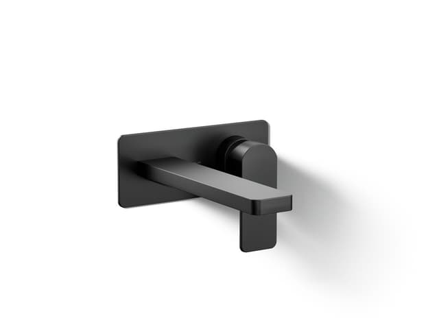 Kohler Parallel Wall-mount single-handle bathroom sink faucet, 1.2 gpm - Matte Black