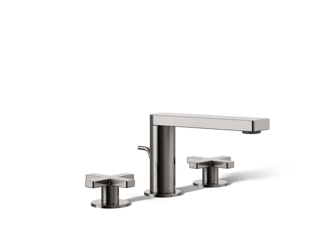 Kohler Composed Widespread bathroom sink faucet with Cross handles, 1.2 gpm - Vibrant Titanium