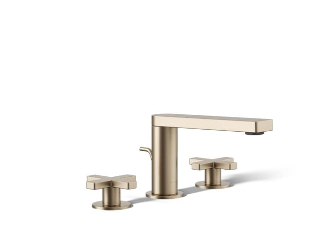 Kohler Composed Widespread bathroom sink faucet with Cross handles, 1.2 gpm - Vibrant Brushed Bronze