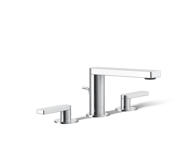 Kohler Composed Widespread bathroom sink faucet with Lever handles, 1.2 gpm - Polished Chrome