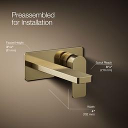 Parallel Wall-mount single-handle bathroom sink faucet, 1.2 gpm - image 25