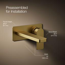 Parallel Wall-mount single-handle bathroom sink faucet, 1.2 gpm - image 20