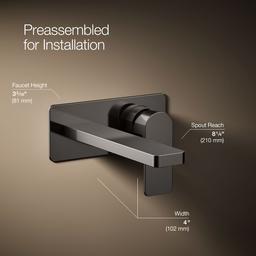 Parallel Wall-mount single-handle bathroom sink faucet, 1.2 gpm - image 24