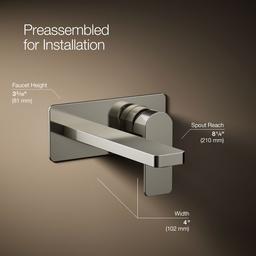 Parallel Wall-mount single-handle bathroom sink faucet, 1.2 gpm - image 26