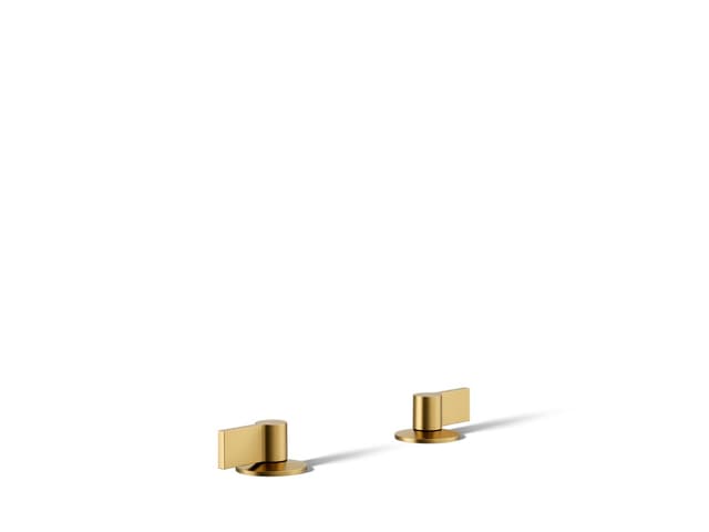 Kohler | Components | Widespread Bathroom Sink Faucet - Vibrant Brushed Moderne Brass