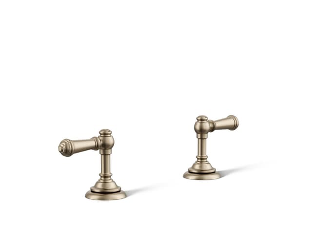 Kohler Artifacts Lever bathroom sink faucet handles - Vibrant Brushed Bronze