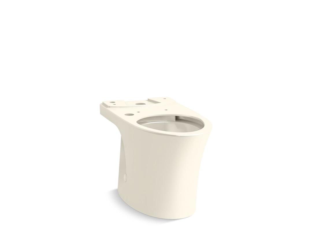 Kohler Elongated toilet bowl with skirted trapway - Biscuit by Kohler