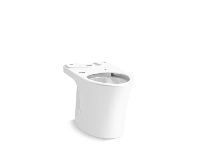 Kohler Elongated toilet bowl with skirted trapway - White