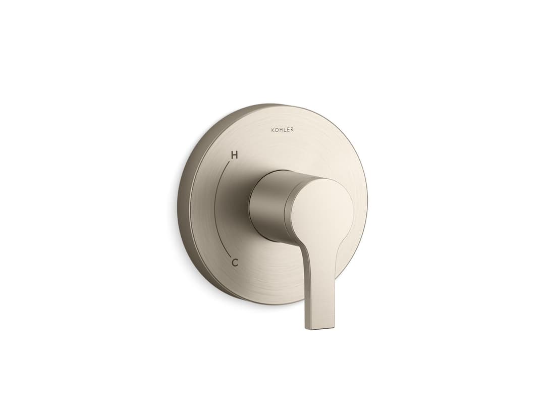 Kohler Elate Rite-Temp Valve Trim - Vibrant Brushed Nickel by Kohler
