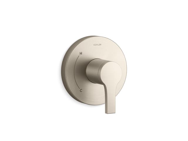 Kohler Elate Rite-Temp Valve Trim - Vibrant Brushed Nickel