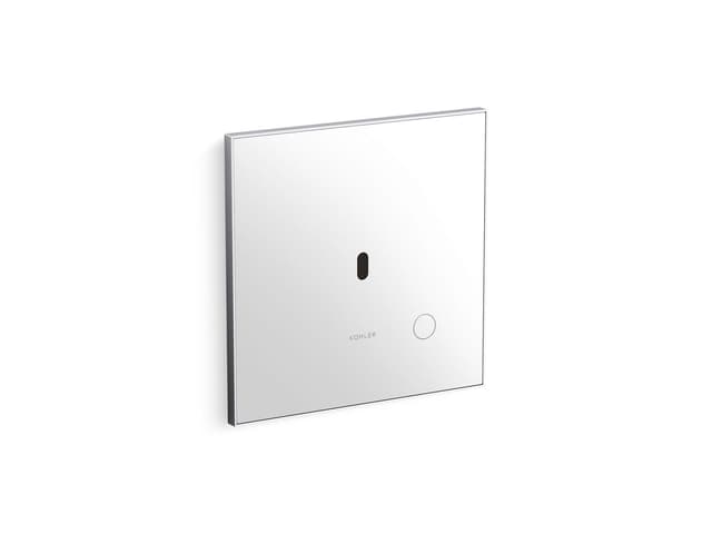 Kohler Glass faceplate for concealed touchless toilet flushometer, 1.1 gpf - Polished Chrome