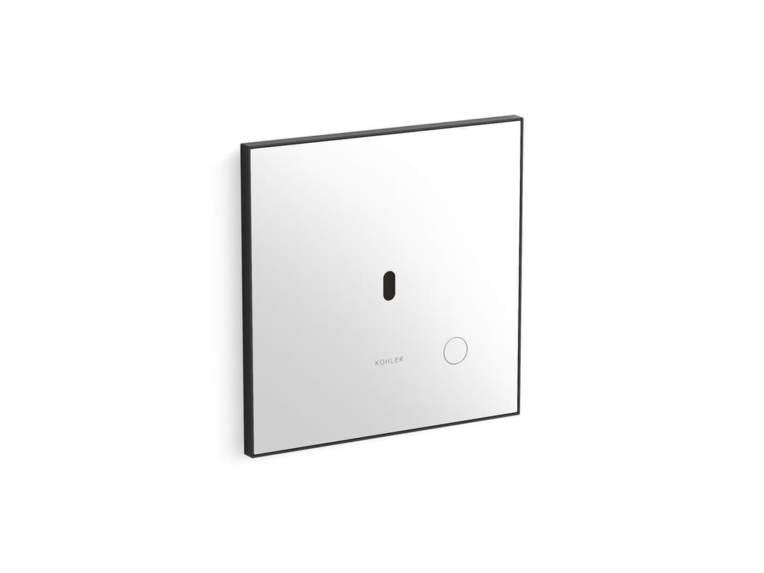 Kohler Glass faceplate for concealed touchless toilet flushometer, 1.1 gpf - Matte Black by Kohler