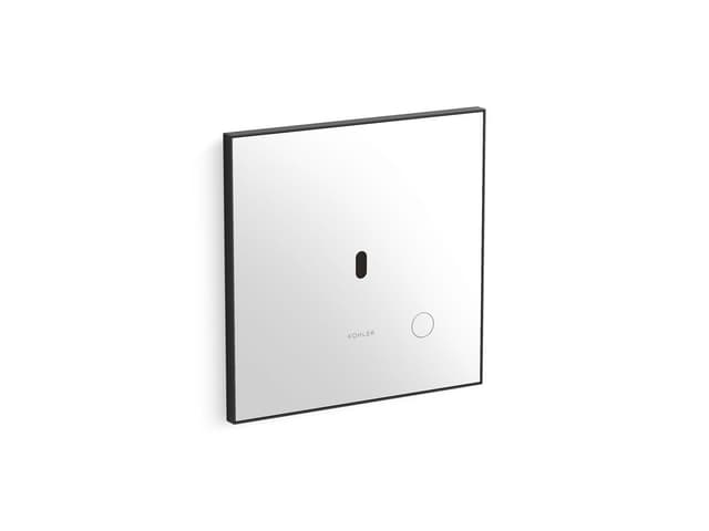 Kohler Glass faceplate for concealed touchless toilet flushometer, 1.1 gpf - Matte Black