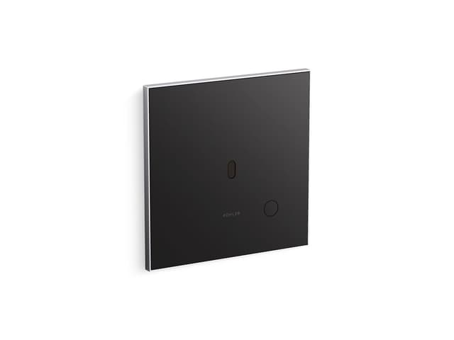 Kohler Glass faceplate for concealed touchless toilet flushometer, 1.1 gpf - Polished Chrome