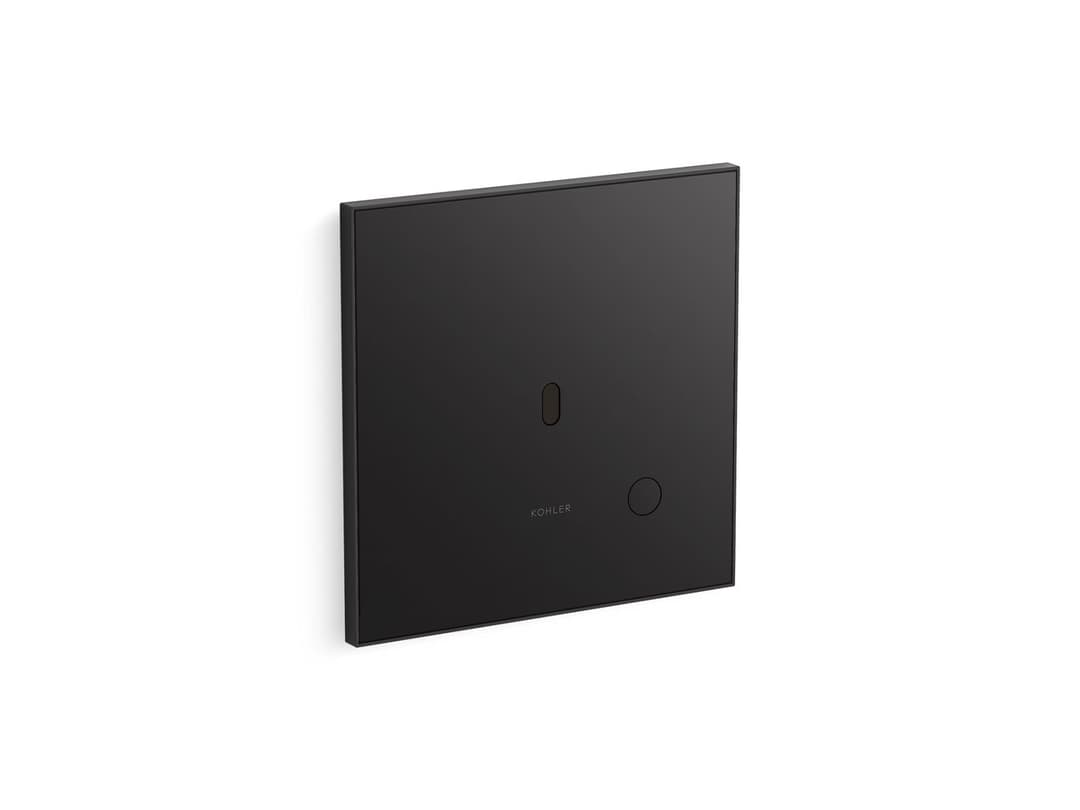 Kohler Glass faceplate for concealed touchless toilet flushometer, 1.1 gpf - Matte Black by Kohler