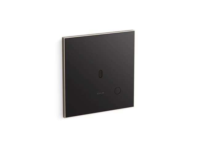 Kohler Glass faceplate for concealed touchless toilet flushometer, 1.1 gpf - Vibrant Brushed Nickel