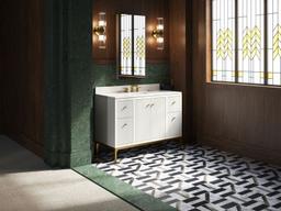 48'' bathroom vanity cabinet with sink and quartz top - image 17