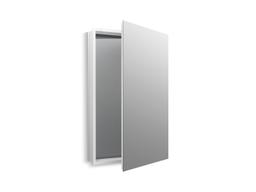 Catalan 24-1/8'' W x 36-1/8'' H aluminum single-door medicine cabinet with 170 degree hinge - image 1