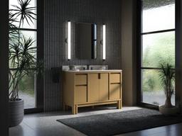 48'' bathroom vanity cabinet with sink and quartz top - image 17