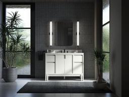 48'' bathroom vanity cabinet with sink and quartz top - image 16